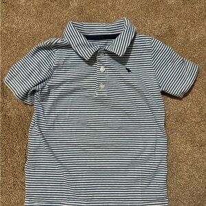 Carter's Navy and White Striped Polo Shirt